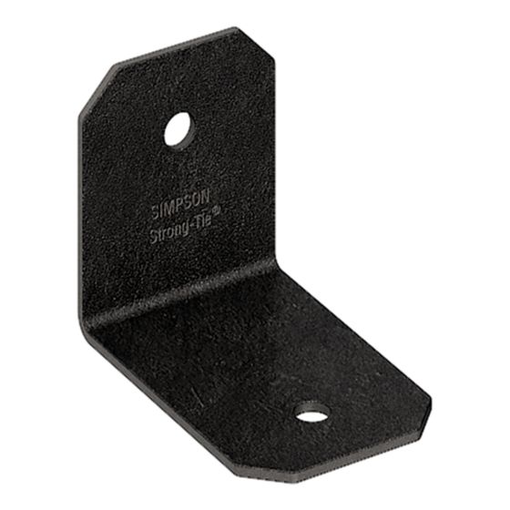Équerre, OA AV, 90D, noir, 2"