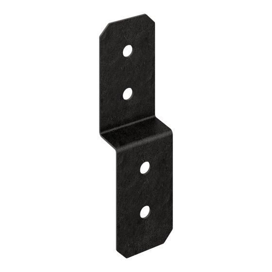 Étrier à solive pour terrasse, OA AV, noir, 3"