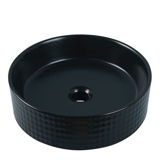 Vessel Round Sink - 15 3/4" x 5 5/16" - Matte Black