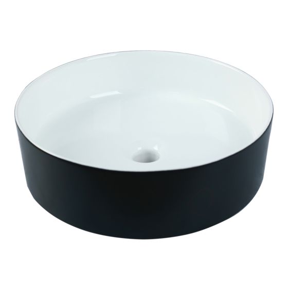 Vessel Sink – Clay – Black & White - 15 3/4" x 5.7"