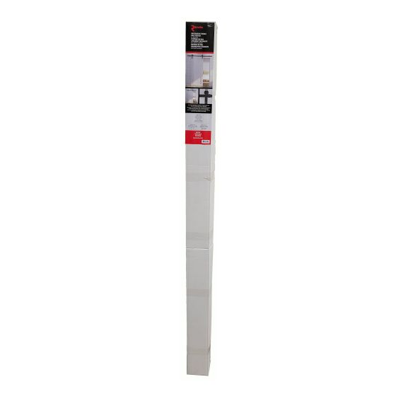 Ensemble quincaillerie en acier pour porte coulissante, noir, 2 m