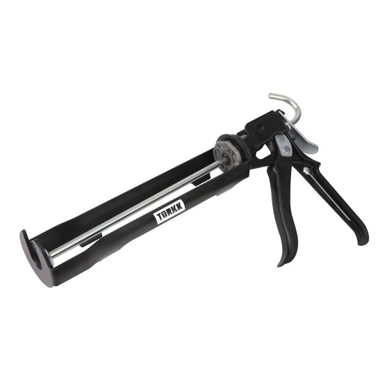 Pistolet à calfeutrer robuste, fer, noir, 9"