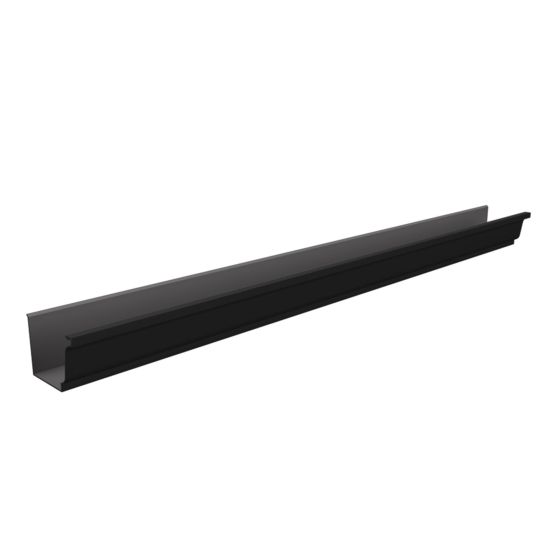 Aluminum Gutter – Black - 5" x 10’