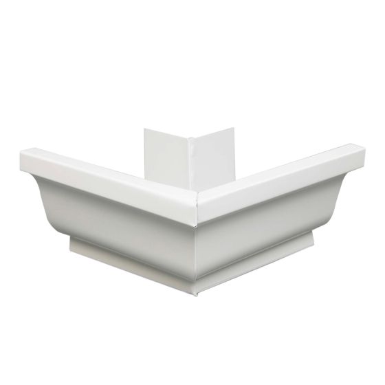 Gutter Outside Corner - Aluminum - 5" - White