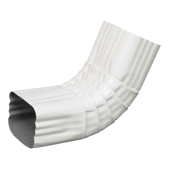Gutter Elbow A - Aluminum - White - 2" x 3"