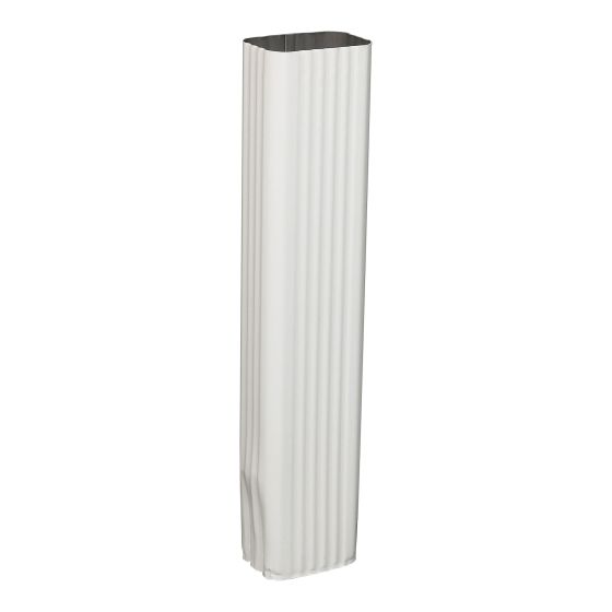 Gutter Downspout – Aluminum – White - 10’ 2" x 3"