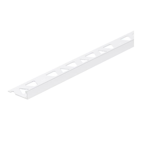 Bordure pour carreaux, aluminium, blanc, 8' x 5/16"