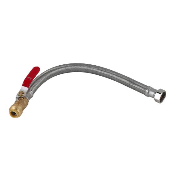 Braided Connector For Water Heater - 1/2" Push Connect x 3/4" FIP - 18"