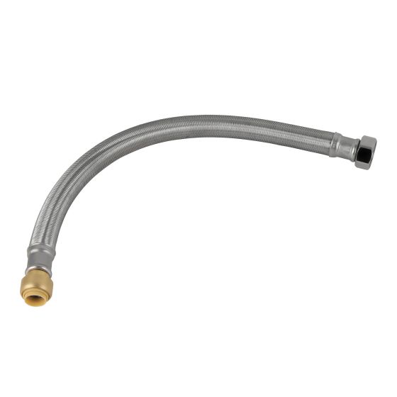 Connecteur tressé pour chauffe-eau, 1/2" connexion rapide x 3/4" FIP, 18"