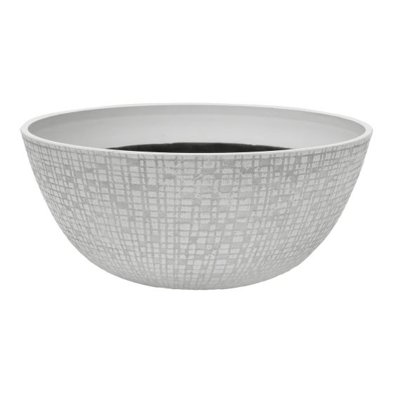 Bowl Planter – Riley - Antique White -14"