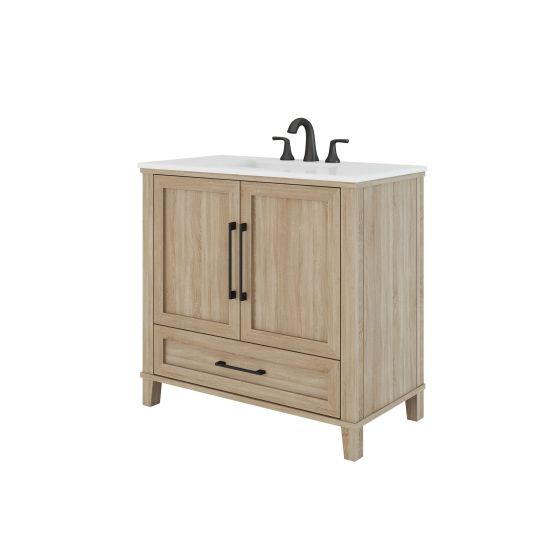 Meuble-lavabo Colter, 36", tan vieilli