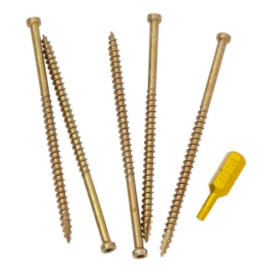 Finishing & Trim Deck Screws - #8 x 3-1/8" - 100/Pkg