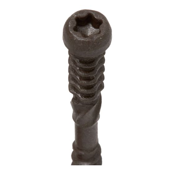 Composite Deck Screws - #9 x 2-1/2" - Brown - 100/Pkg