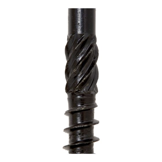 Vis, bois, R4, noir, #12/14 x 6 3/8", 50/pqt