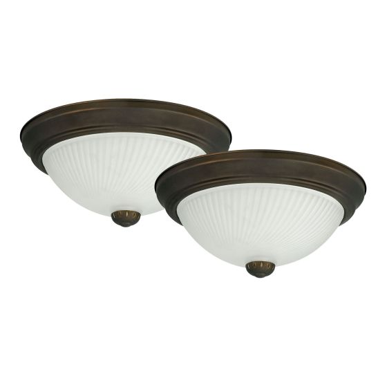 Flushmount - Xion – Bronze – 11” – 2/pkg