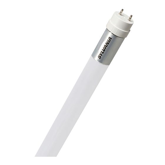 LED T8 Tube, Rewire Type B, Cool White, 17W, 48-in 2-pk
