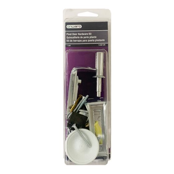 Ensemble de quincaillerie pour porte pivot, zinc