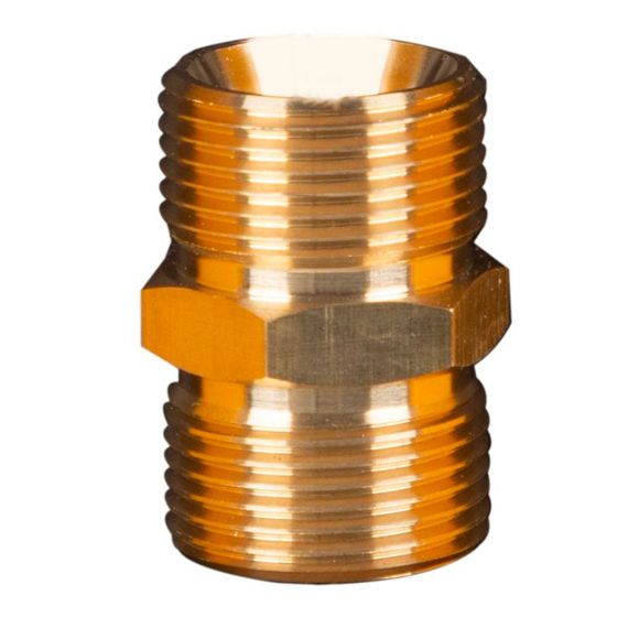 Adaptateur, Mâle M22 x Mâle M22 MNTP M22, brun