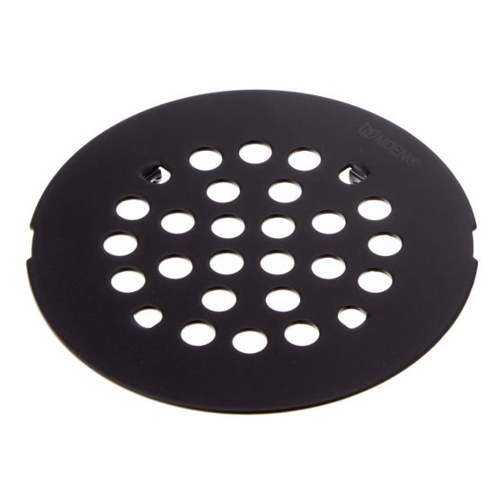 Shower Drain Cover, Matte Black, 4-1/4-in Diameter