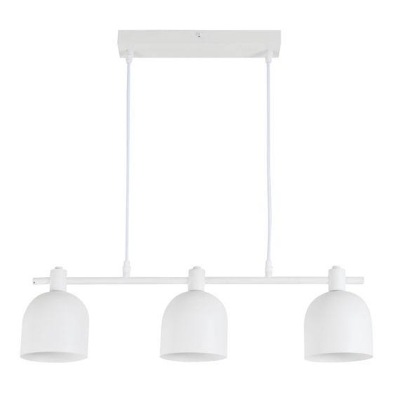 Luminaire suspendu, 3 lumières, Floki, blanc, 60 cm