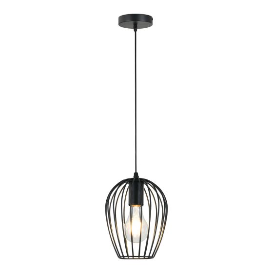 Pendant Light – 1 Light - Hera – Black – 16 cm