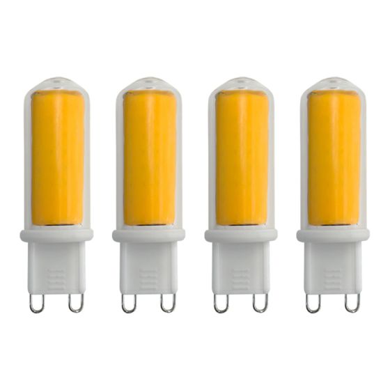 Ampoule, DEL, G9, lumière du jour, 4,5 W, 4/pqt