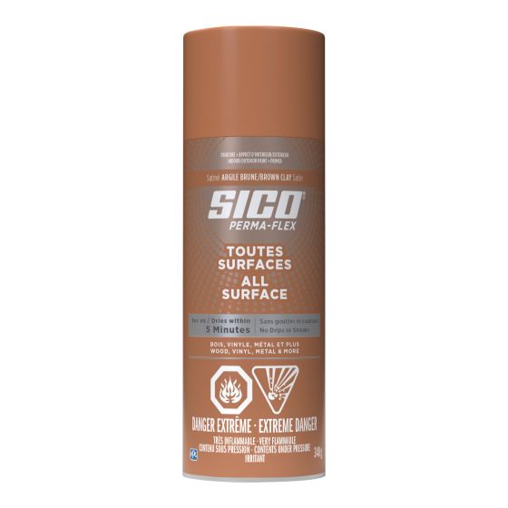 Peinture en aérosol , 340 g, fini satiné argile brune