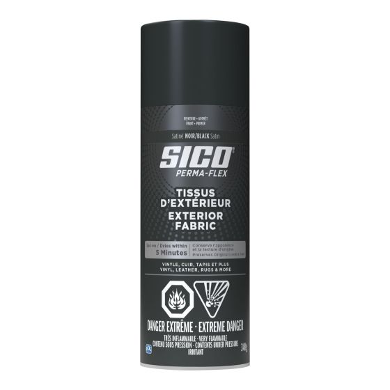 Peinture pour tissus extérieurs , 340 g, fini satiné noir