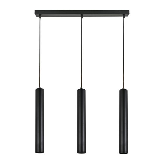 Cylindria Pendant Light - 3-Lights - Black
