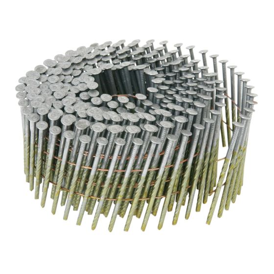 Coil Framing Nails, Spiral Shank, 2-1/2 x 3/32", 9000/Pkg