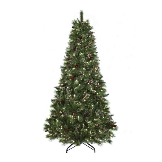 Sapin de Noël avec lumières, DEL, 7,5’