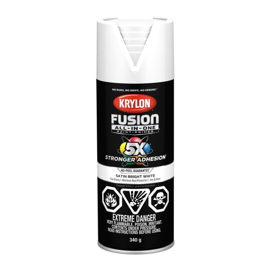 All-In-One Protective Spray Paint - Fusion - Satin White - 340 g