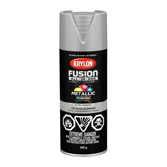 All-In-One Metallic Spray Paint - Fusion - Aluminum - 340 g