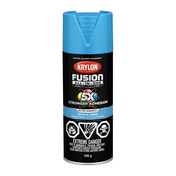 All-In-One Protective Spray Paint - Fusion - Satin Bluebird - 340 g