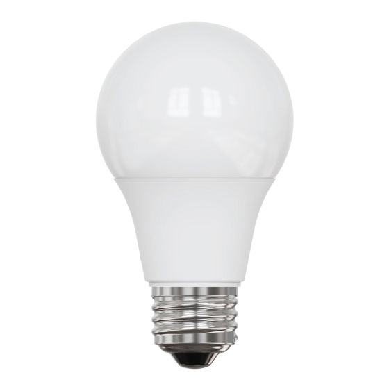 Ampoule DEL, A19, blanc doux, 6 W, intensité non variable, 4/pqt