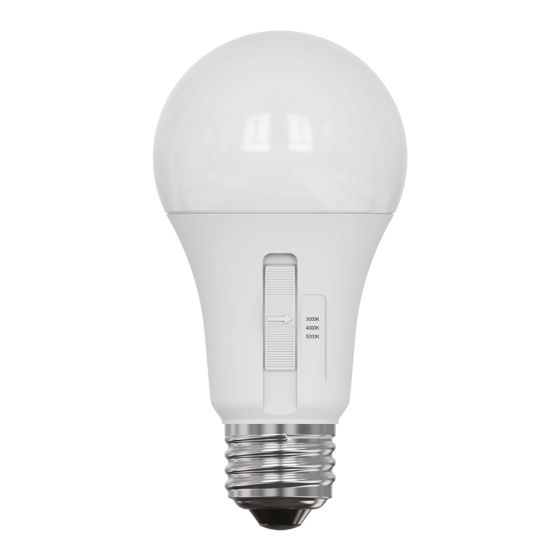 Ampoules DEL A19, 3CCT, 10 W, 800 lumens, intensité variable, 2/pqt