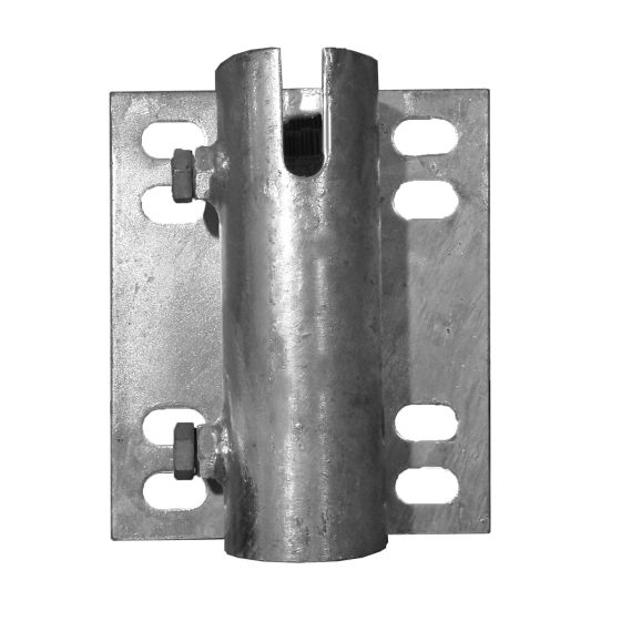 Serre pieu & attache chaine, 6" x 7" x 3/16"