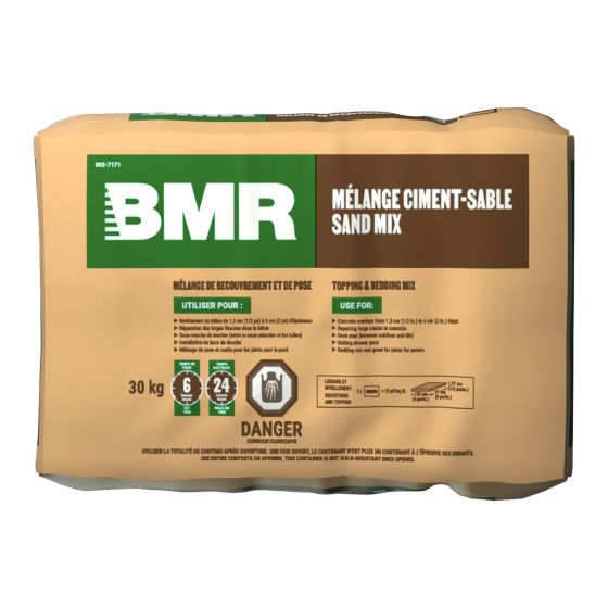 Mélange ciment-sable, ciment Portland et sable naturel, 30 kg