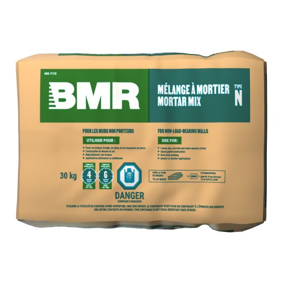 Mélange à mortier pour briques et maçonnerie, type N, 30 kg