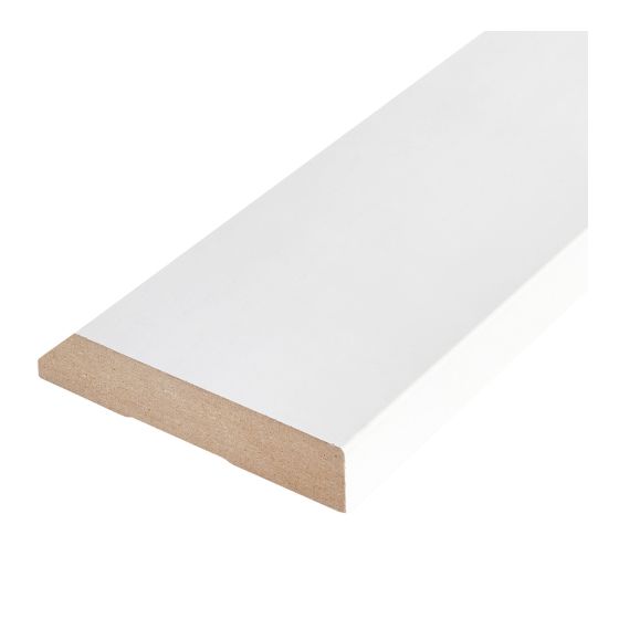 Cadrage moderne avec biseau en MDF, pré peint, 3/4" x 3.1/2" x 8'