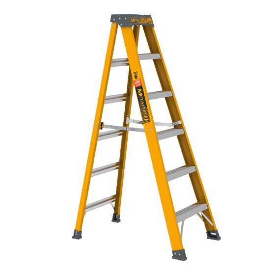 Fiberglass Step Ladder, 6-ft, Grade 1A