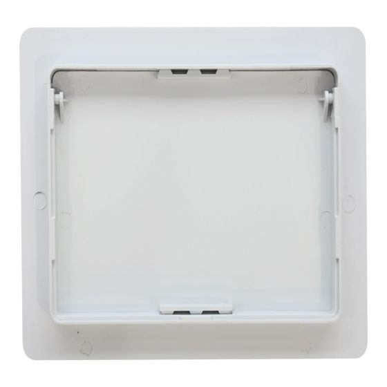 Panneau d'accès en plastique, 8" x 8", blanc