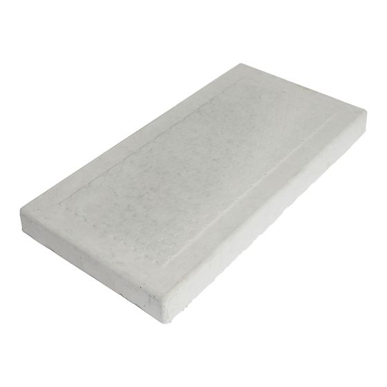 Dalle de patio Losange, béton, 12" x 24", gris