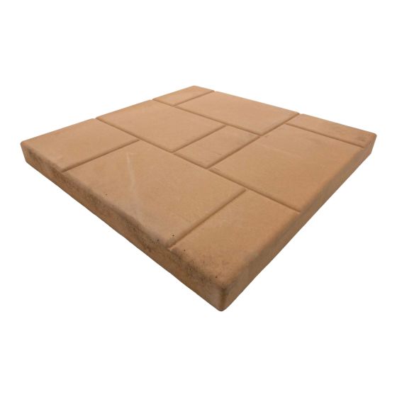Dalle de patio Brico, béton, 18" x 18", brun pâle