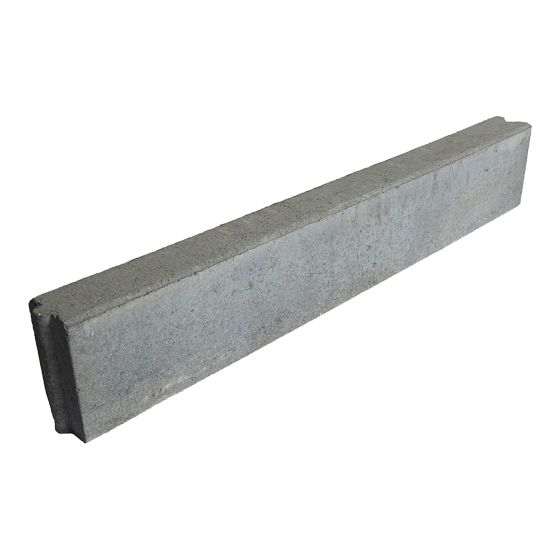 Bordure universelle, béton, 3" x 36" x 6", gris mat