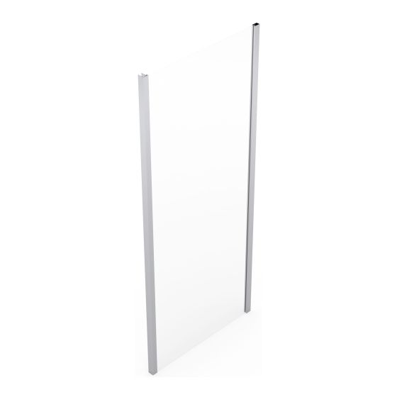 Panneau de douche latéral  Inspiration, 36" x 78,5", argent
