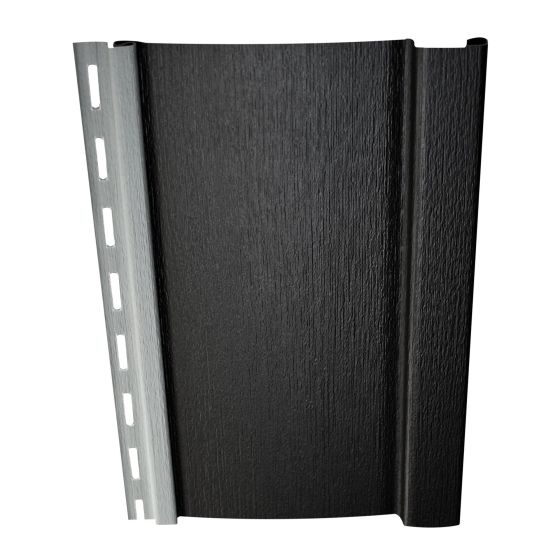 Revêtement vinyle Mitten, planche et couvre-joint, 8" x 120", noir