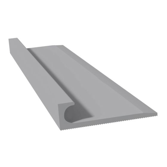 Bordure de finition carrée, aluminium, chrome