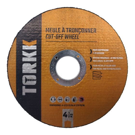 Disques de coupe pour meuleuse, 4 1/2", 5/pqt