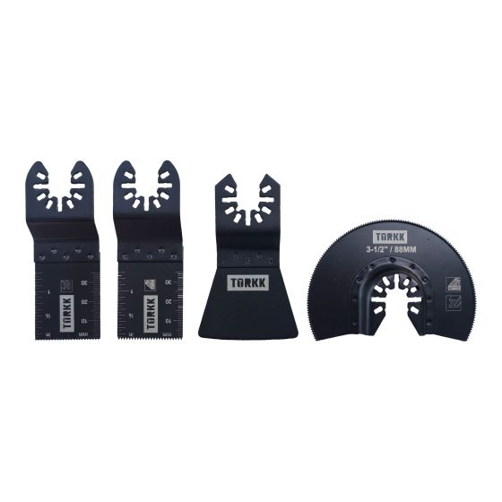 Ensemble de lames bi-métal pour outil oscillant, 4/pqt
